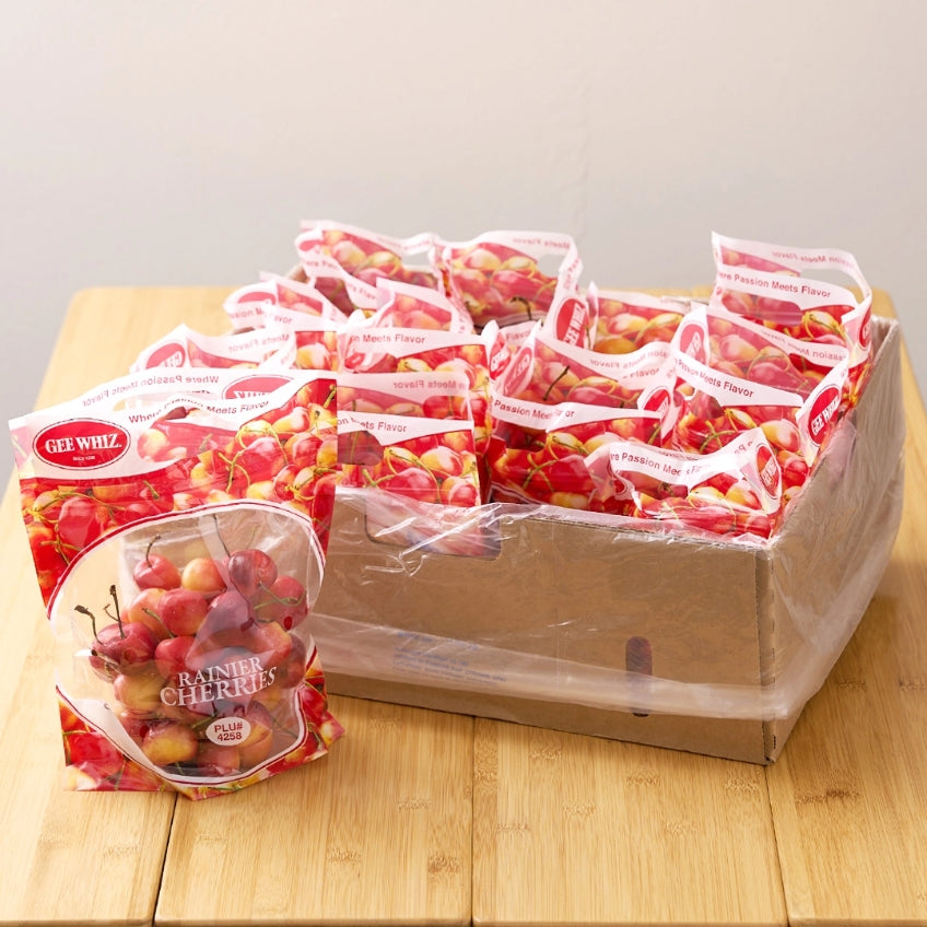 "GEE WHIZ" PREMIUM RAINIER CHERRIES
